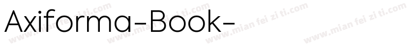 Axiforma-Book字体转换
