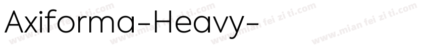 Axiforma-Heavy字体转换