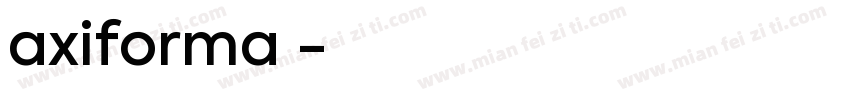 axiforma字体字体转换