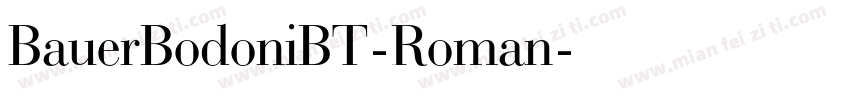 BauerBodoniBT-Roman字体转换