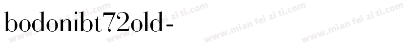 bodonibt72old字体转换