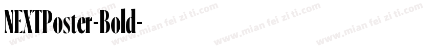 NEXTPoster-Bold字体转换