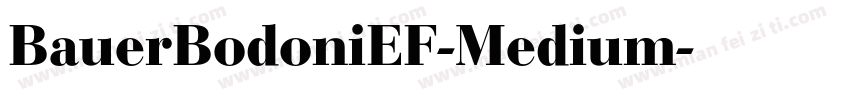 BauerBodoniEF-Medium字体转换