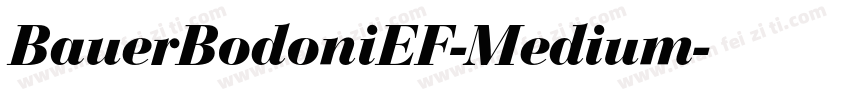BauerBodoniEF-Medium字体转换