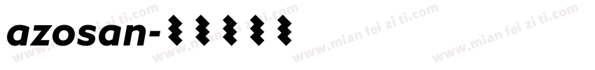 azosan字体转换