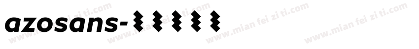 azosans字体转换