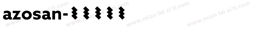 azosan字体转换
