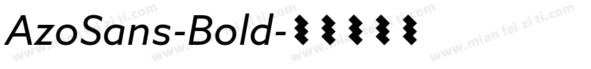 AzoSans-Bold字体转换