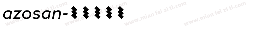 azosan字体转换