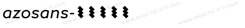 azosans字体转换