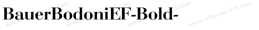 BauerBodoniEF-Bold字体转换