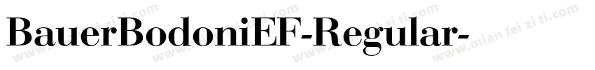 BauerBodoniEF-Regular字体转换