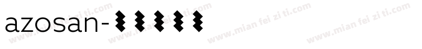 azosan字体转换