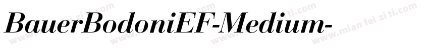 BauerBodoniEF-Medium字体转换