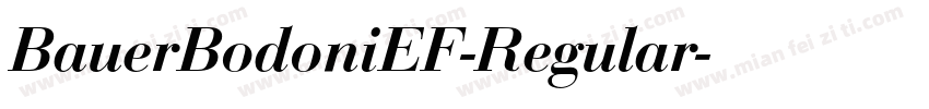 BauerBodoniEF-Regular字体转换