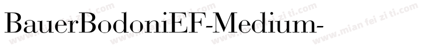 BauerBodoniEF-Medium字体转换
