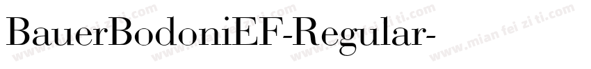 BauerBodoniEF-Regular字体转换