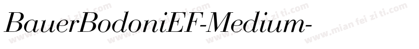 BauerBodoniEF-Medium字体转换