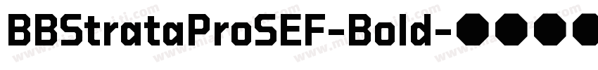 BBStrataProSEF-Bold字体转换