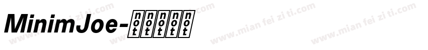 MinimJoe字体转换