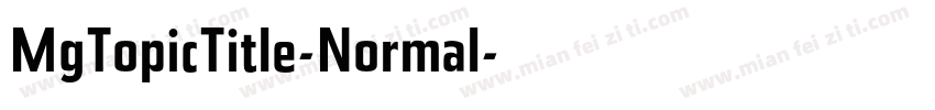 MgTopicTitle-Normal字体转换