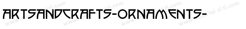 ArtsAndCrafts-Ornaments字体转换