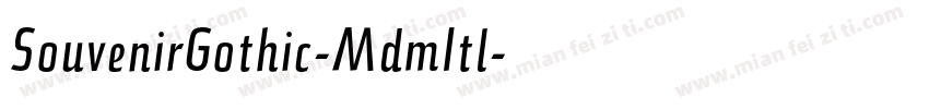 SouvenirGothic-MdmItl字体转换