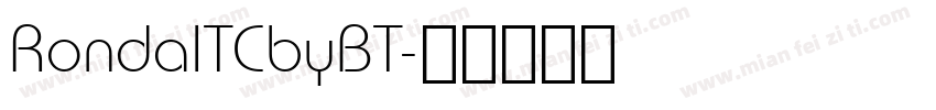 RondaITCbyBT字体转换