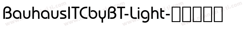 BauhausITCbyBT-Light字体转换
