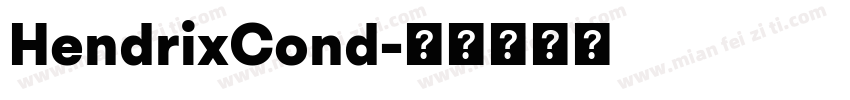 HendrixCond字体转换
