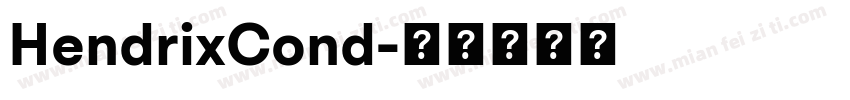 HendrixCond字体转换