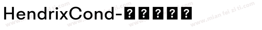 HendrixCond字体转换