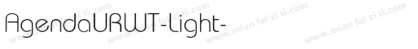 AgendaURWT-Light字体转换