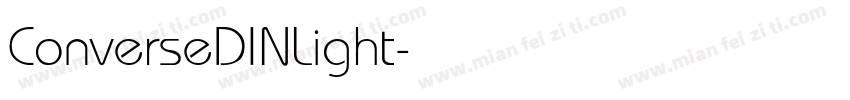 ConverseDINLight字体转换