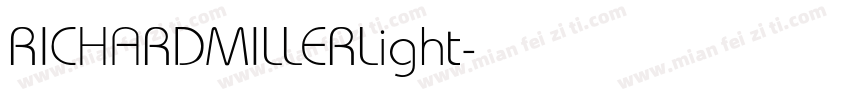 RICHARDMILLERLight字体转换