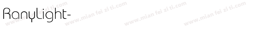RanyLight字体转换