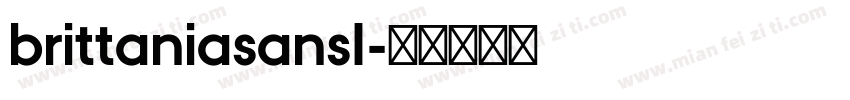 brittaniasansI字体转换