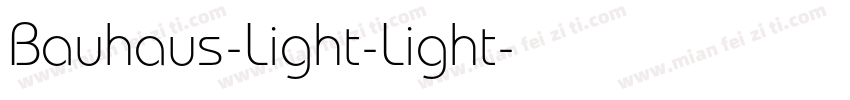 Bauhaus-Light-Light字体转换