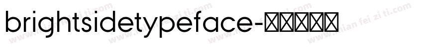 brightsidetypeface字体转换
