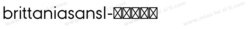 brittaniasansI字体转换
