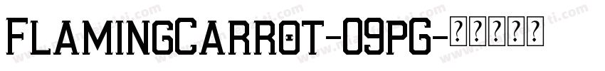 FlamingCarrot-09pG字体转换