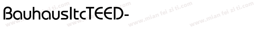 BauhausItcTEED字体转换