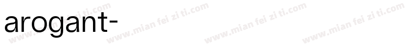 arogant字体转换