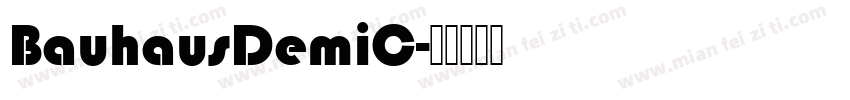 BauhausDemiC字体转换
