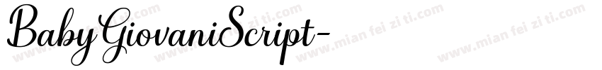 BabyGiovaniScript字体转换