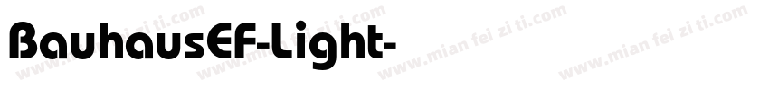 BauhausEF-Light字体转换