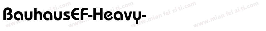 BauhausEF-Heavy字体转换