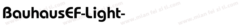 BauhausEF-Light字体转换