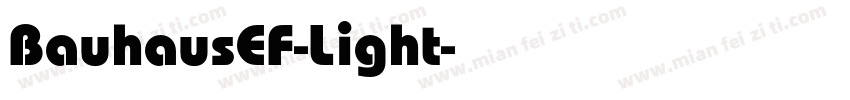 BauhausEF-Light字体转换