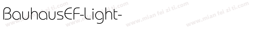 BauhausEF-Light字体转换